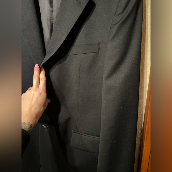 Chaps Sport Coat Navy Blue 46R Men’s - Picture 3 of 6